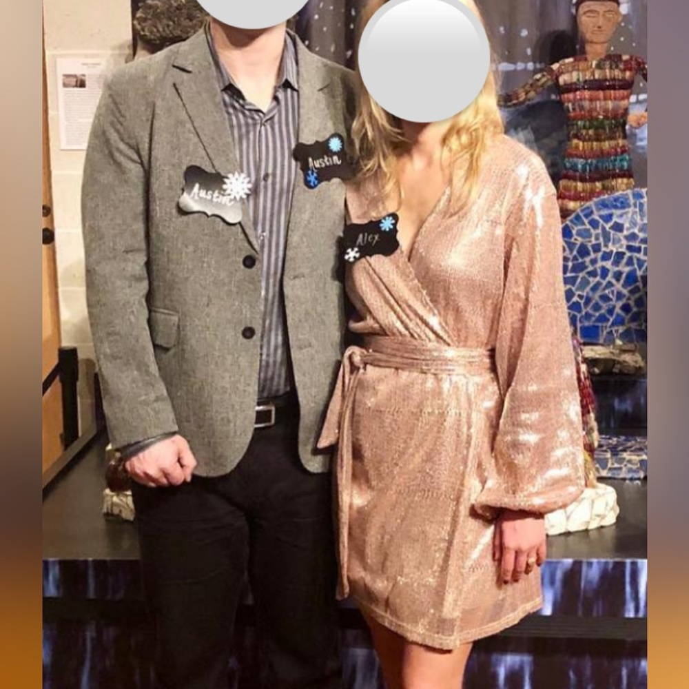 Festive wrap dress